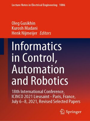 cover image of Informatics in Control, Automation and Robotics